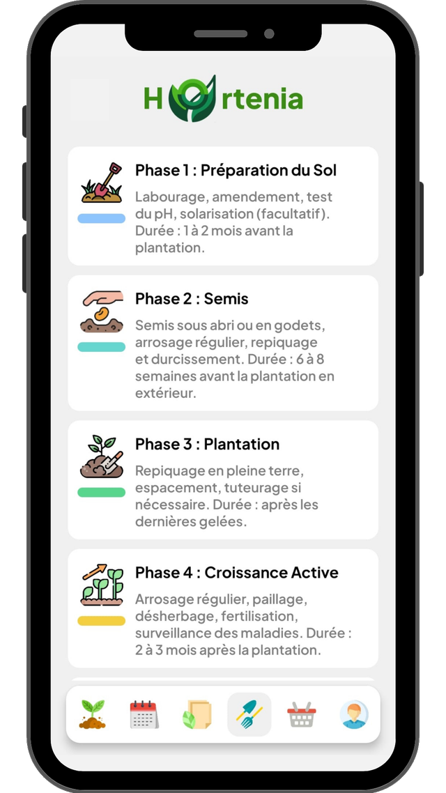 Capture d'écran de l'application Hortenia 4