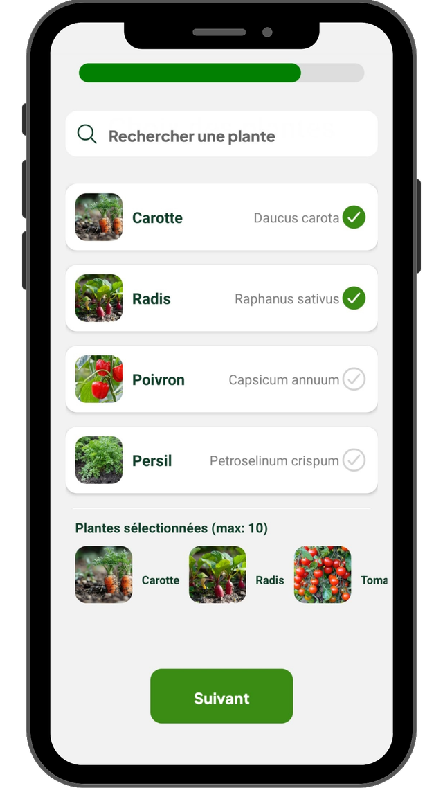 Capture d'écran de l'application Hortenia 5